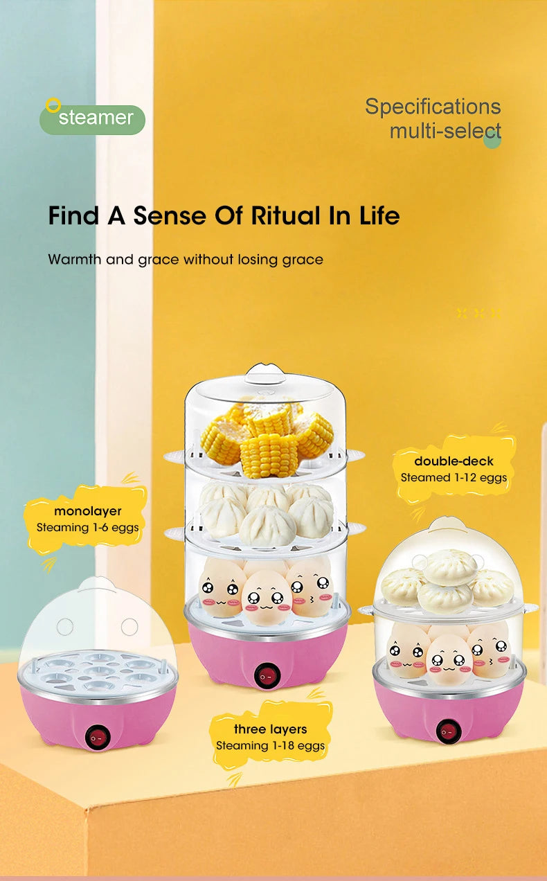 Automatic Egg Cooker- Multi-Functional Boiled Egg Machine
