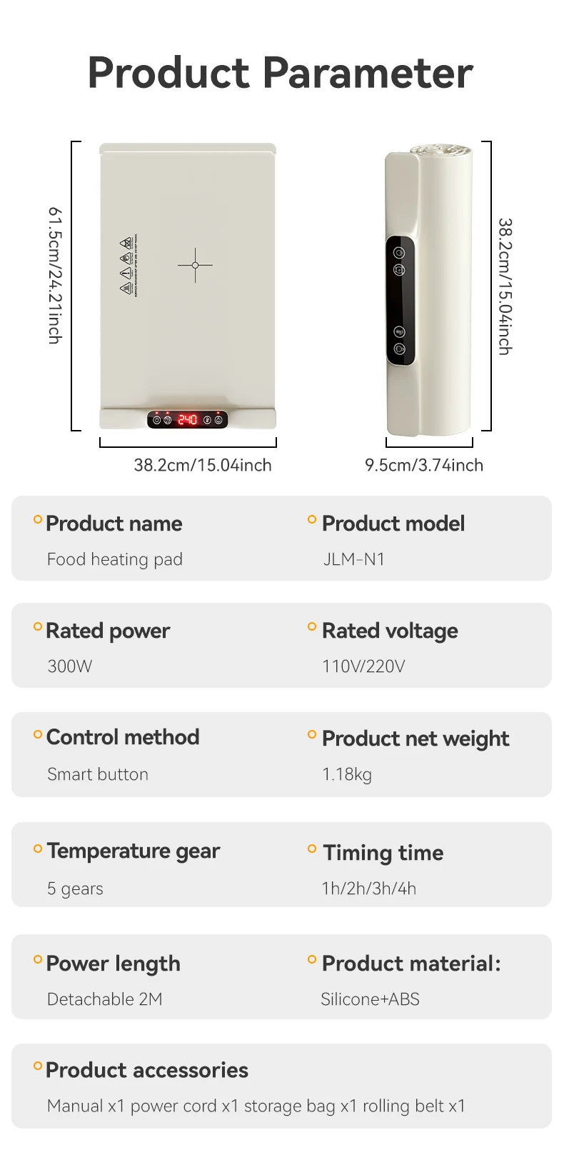 Warming Mat for Food Electric