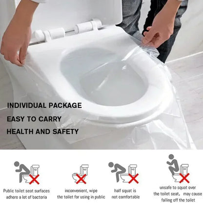 Disposable Toilet Seat Cover for Bathroom-Individually Wrapped and Travel Safe