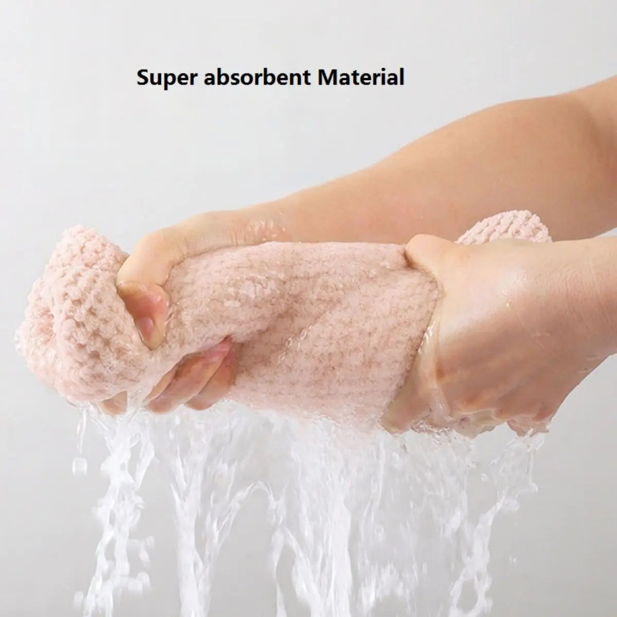 Hair towel -Textured dry hair cap / Absorbent hair towel wrap for button-down Women