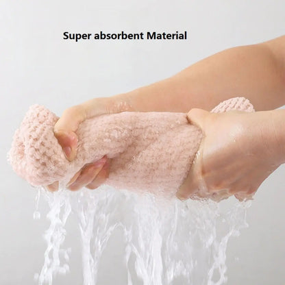 Hair towel -Textured dry hair cap / Absorbent hair towel wrap for button-down Women