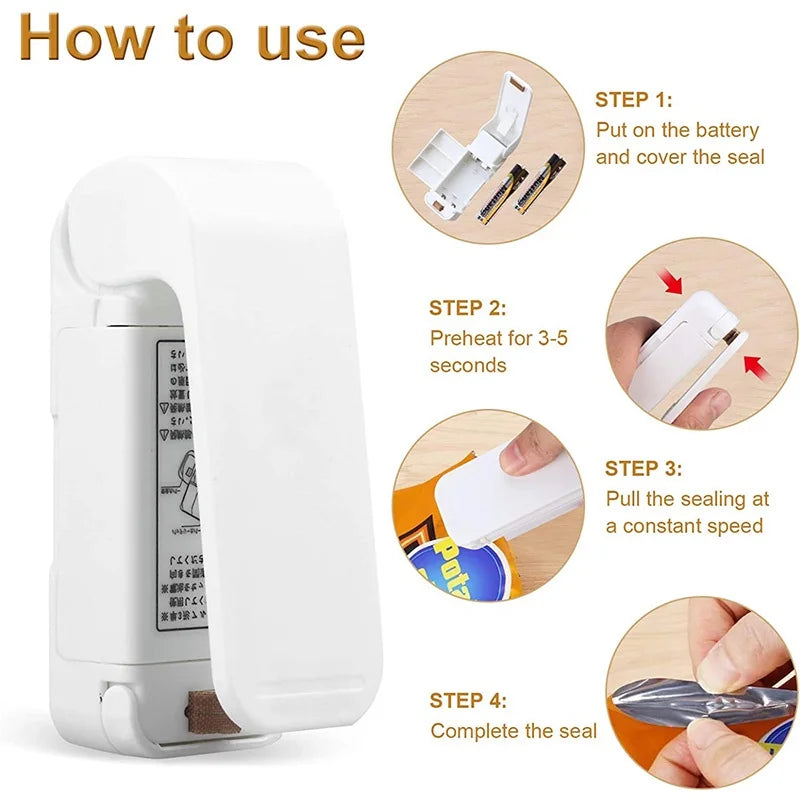 Mini Bag Seal Machine- Package Sealer for Thermal Plastic Bag