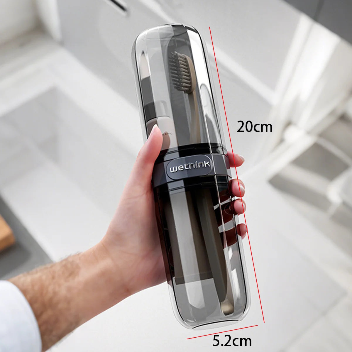 Portable Toothbrush Holder Case for Travel/Camping/Storage Box Protect from Dirt and Damage