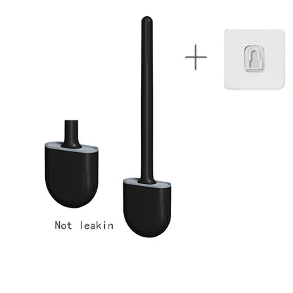 Wall Hanging Toilet Brush with Holder Long -  Toilet Brush Soft Bristles =  Cleaning Brush Bathroom Accessories