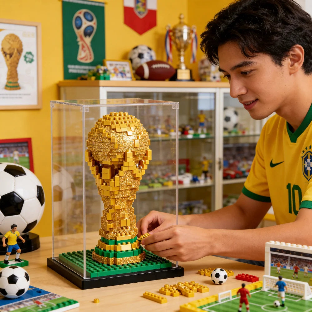 Rare World Cup Trophy Block Souvenir